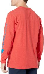 Carhartt Men's Loose Fit Heavyweight Long Logo Sleeve Graphic T-Shirt - Image 6